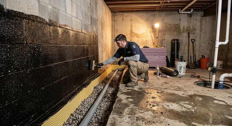 Basement Walls Waterproofing in Montgomery, AL